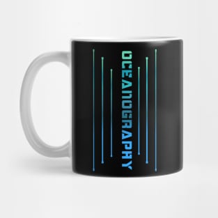 OCEANOGRAPHY Subject typographic designed Mug